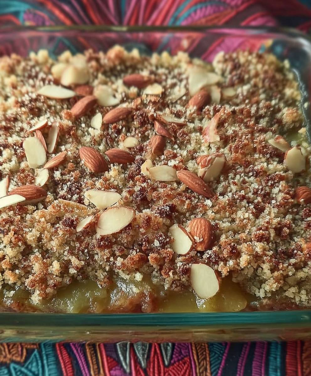 Rhubarb almond bars