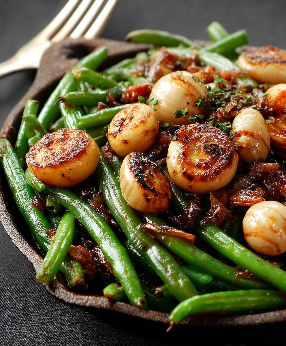 Green Beans Mushrooms Onions