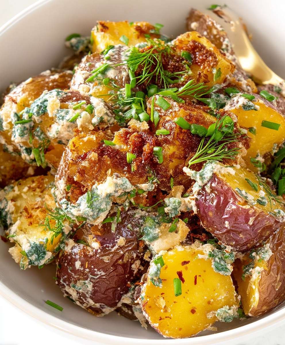 Crispy Roasted Potato Salad
