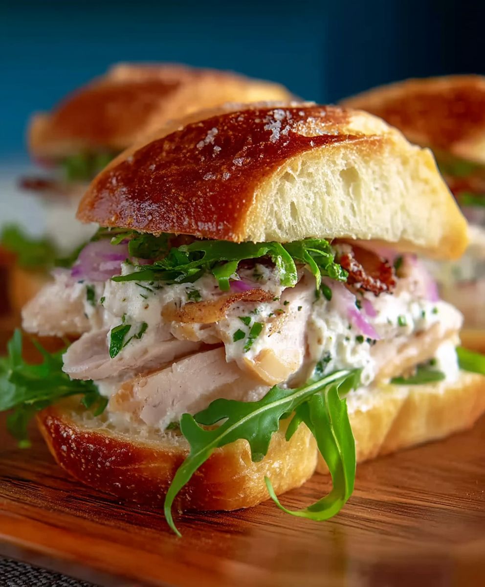 Chicken Cordon Bleu Sandwiches