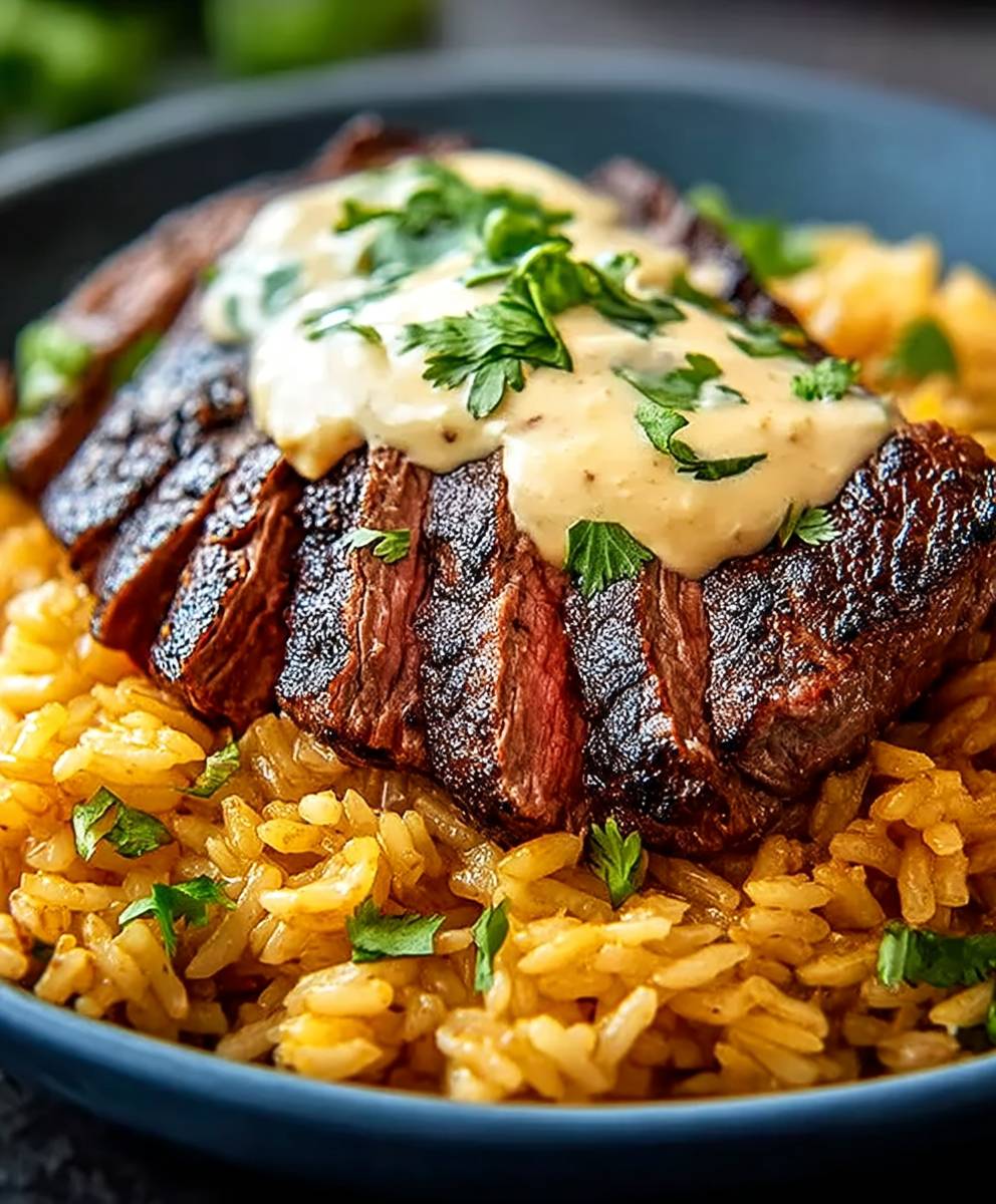 Steak Queso Rice