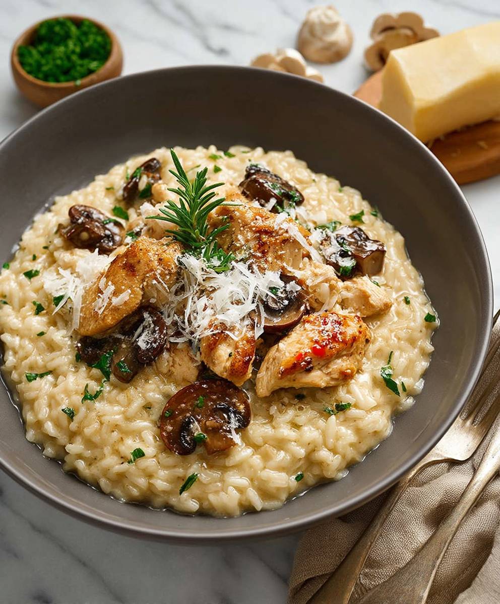 Chicken Mushroom Risotto