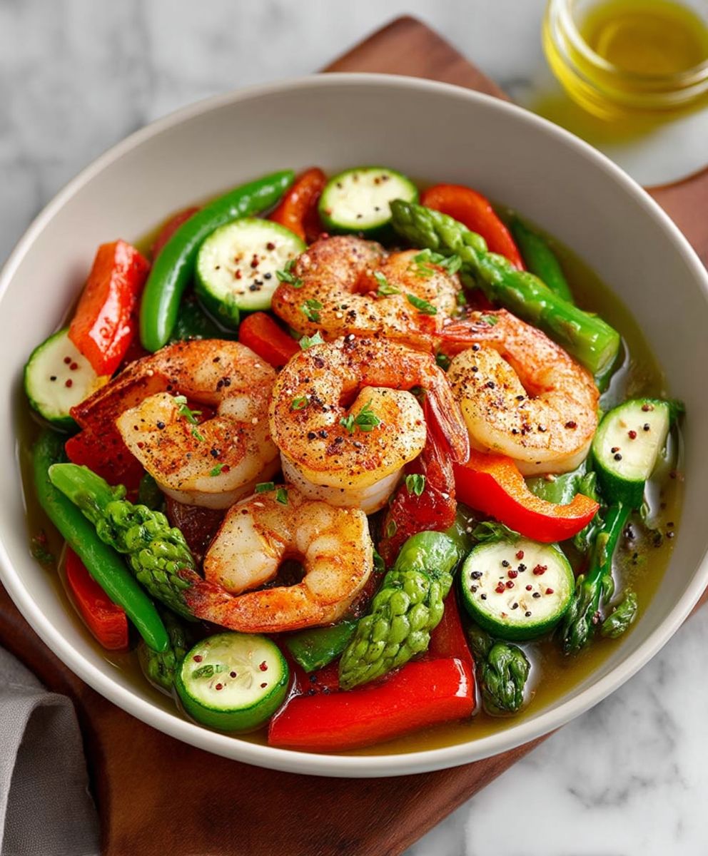 Shrimp vegetable one pot