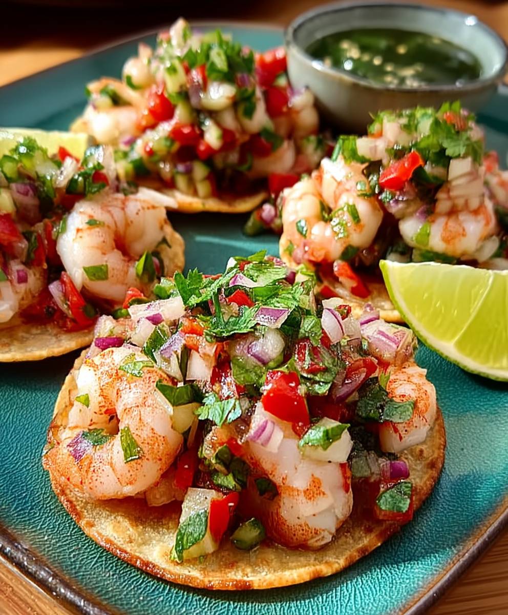 Shrimp Ceviche Tostadas