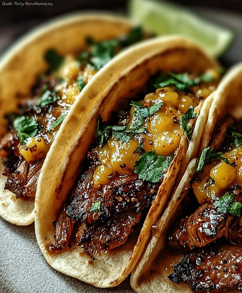 Garlic Butter Beef Tacos