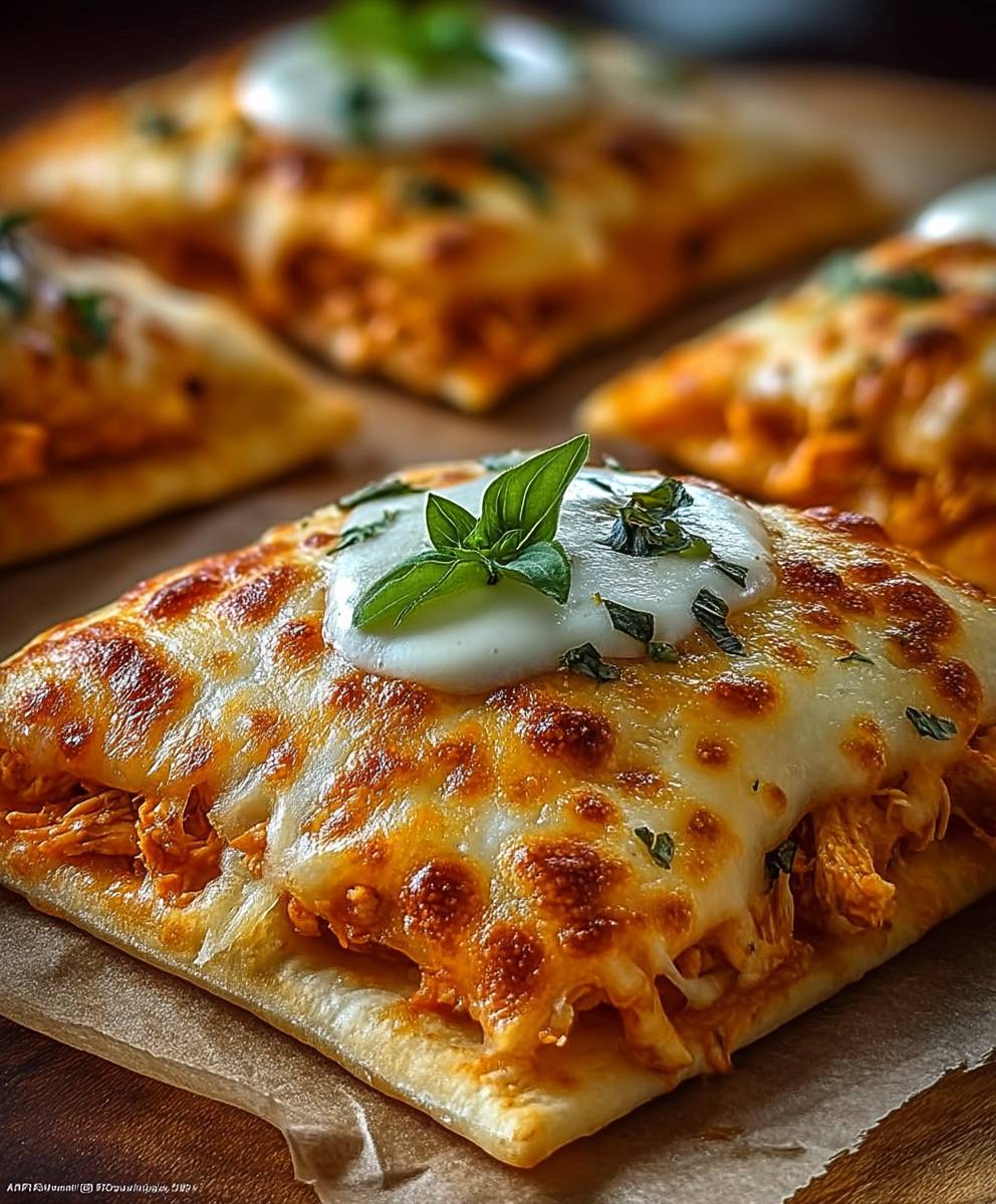 Buffalo Chicken Pizza Pockets