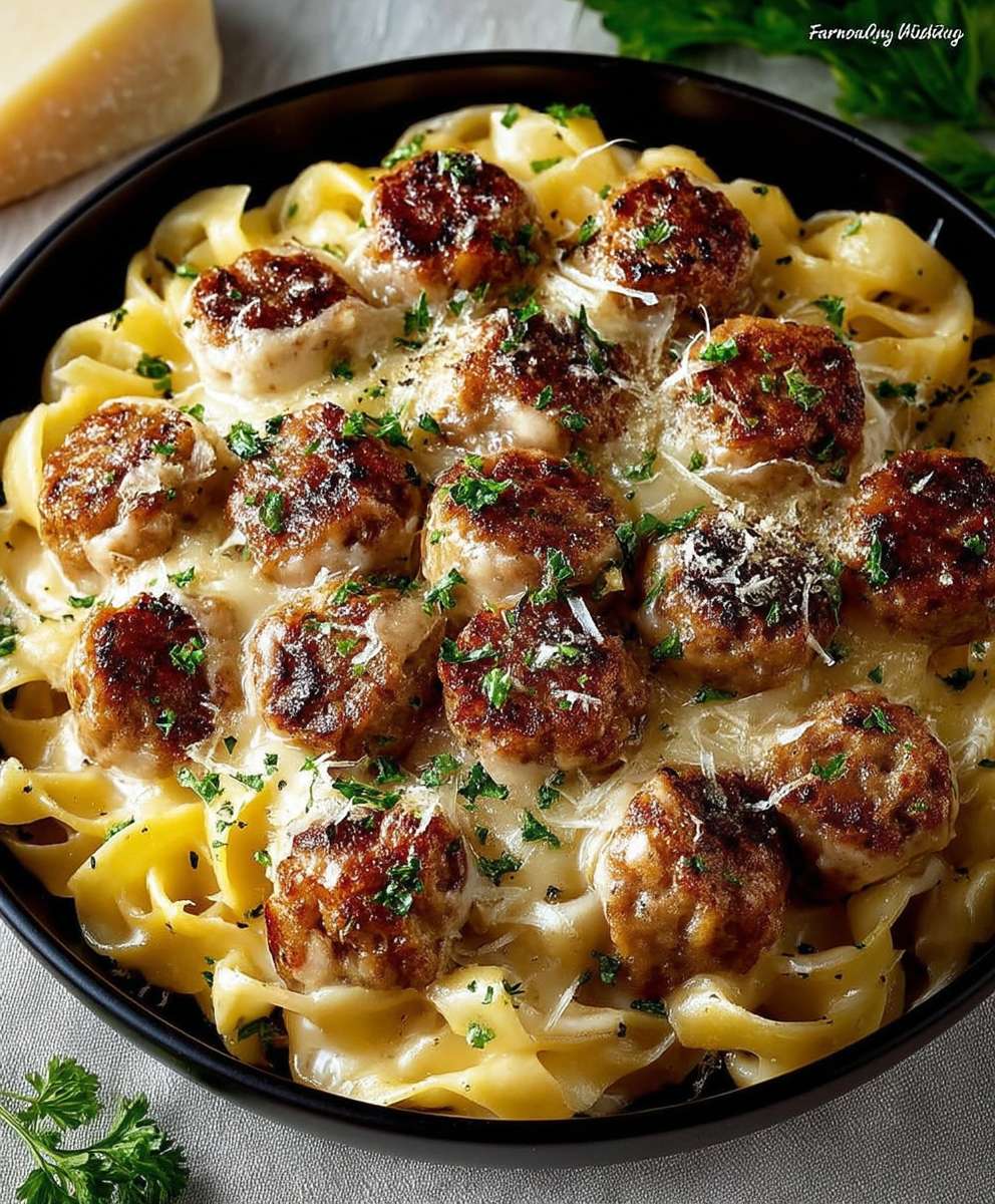 Garlic Butter Sausage Pasta