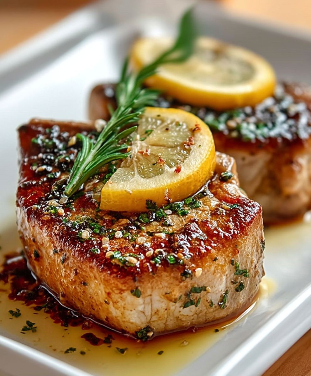 Lemon Butter Pork Chops