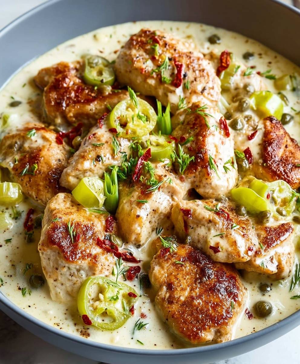 Pepperoncini Chicken Skillet