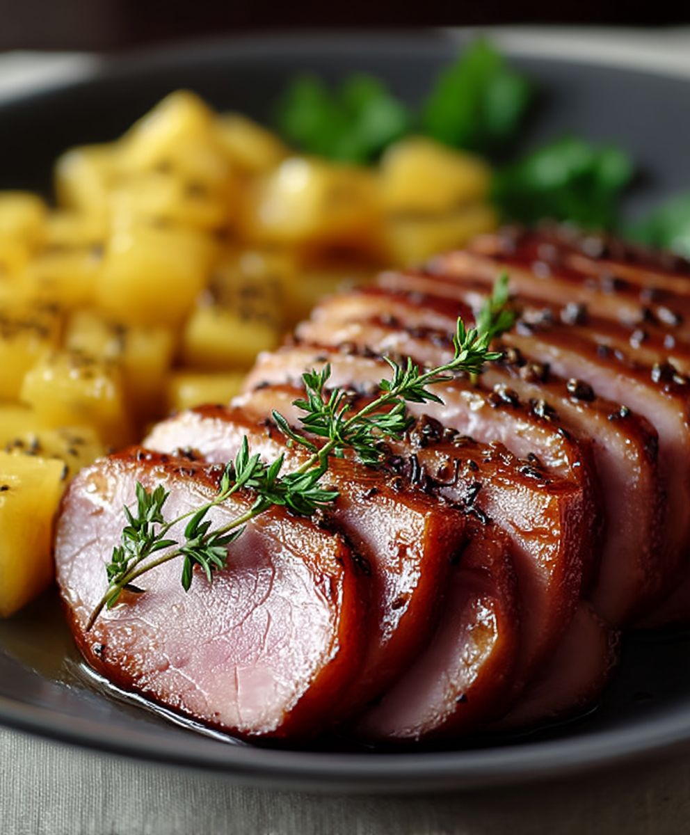 Honey Glazed Ham Pineapple