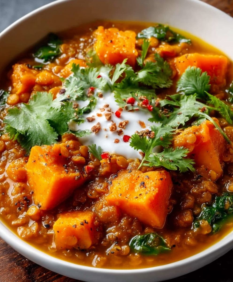 Lentil Sweet Potato Curry