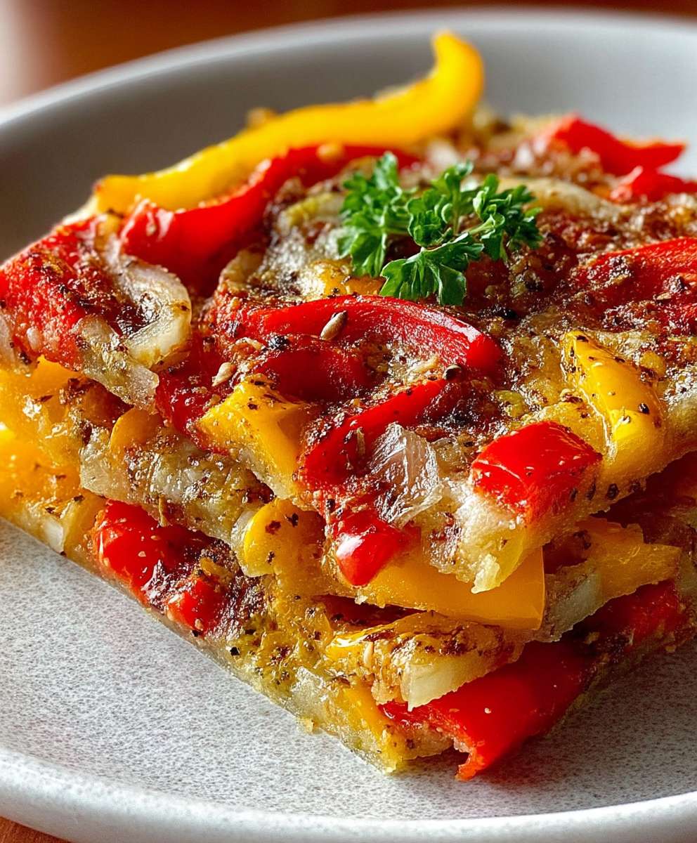 Bell Pepper Onion Scarpaccia
