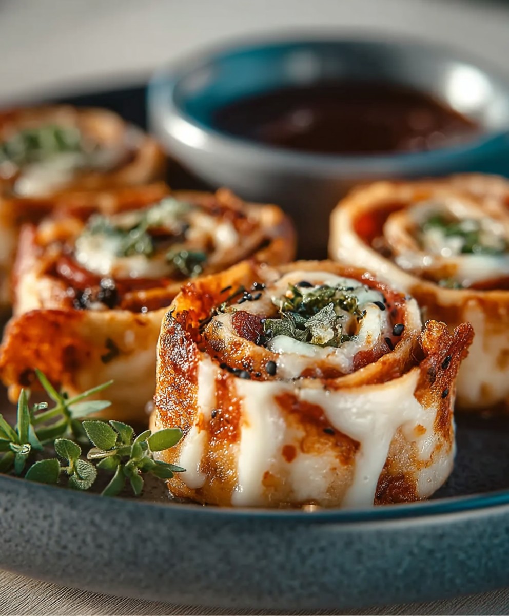Keto Pizza Roll Ups