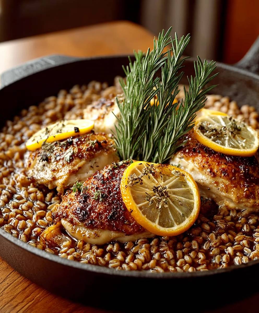 Lemon Rosemary Chicken Farro