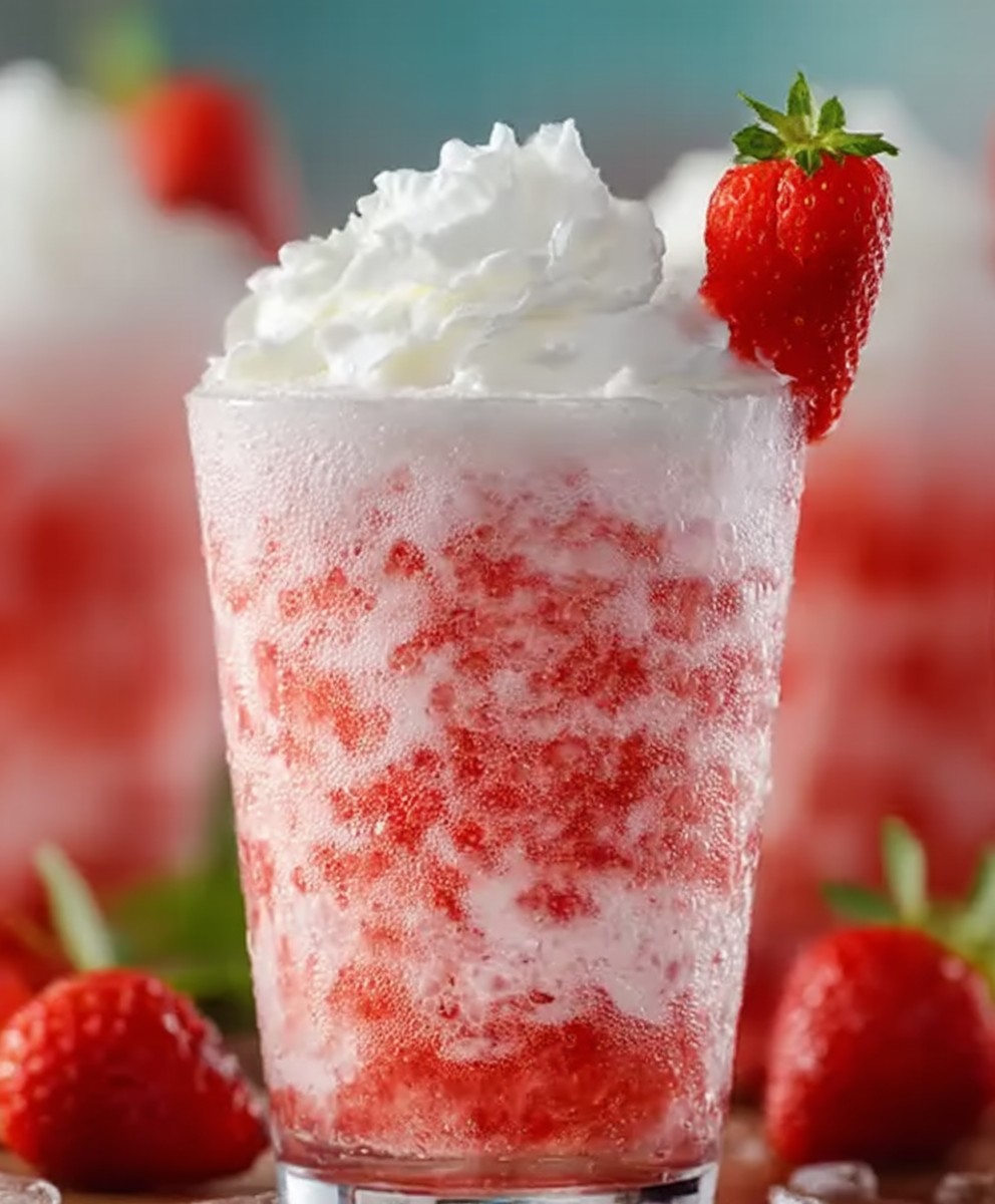 Strawberry cream soda