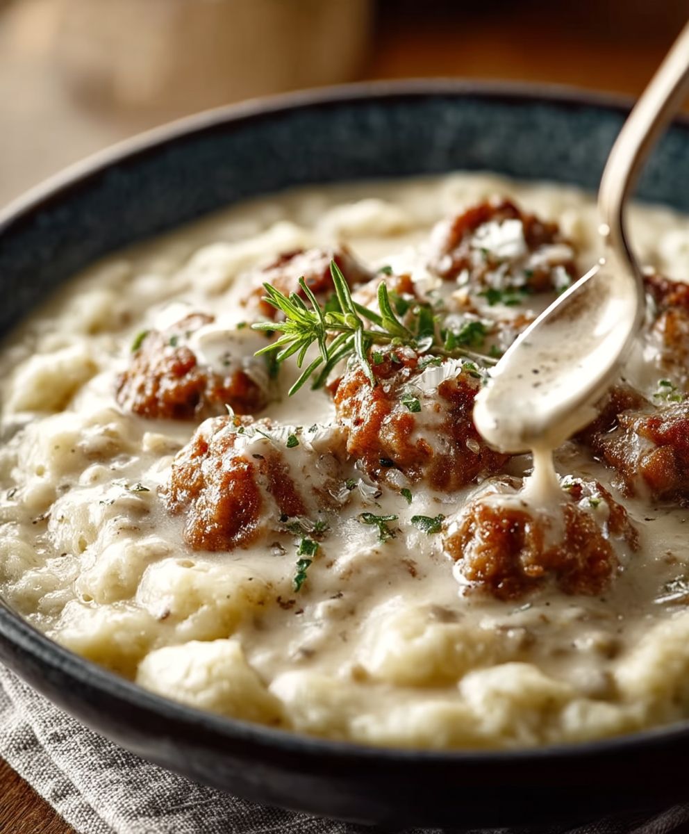 Sausage gravy for biscuits
