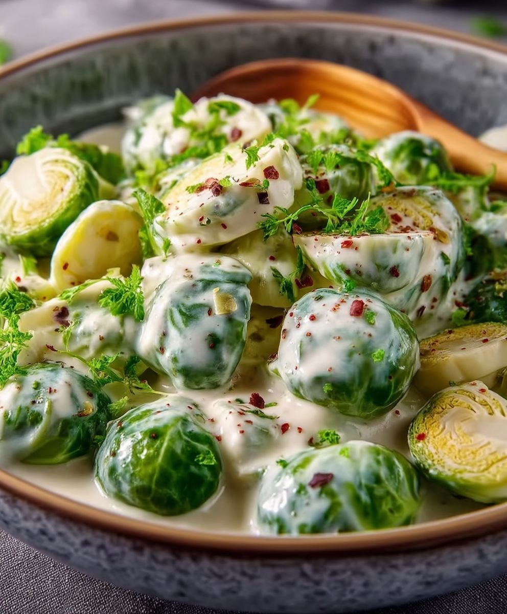 Alfredo Brussels Sprouts