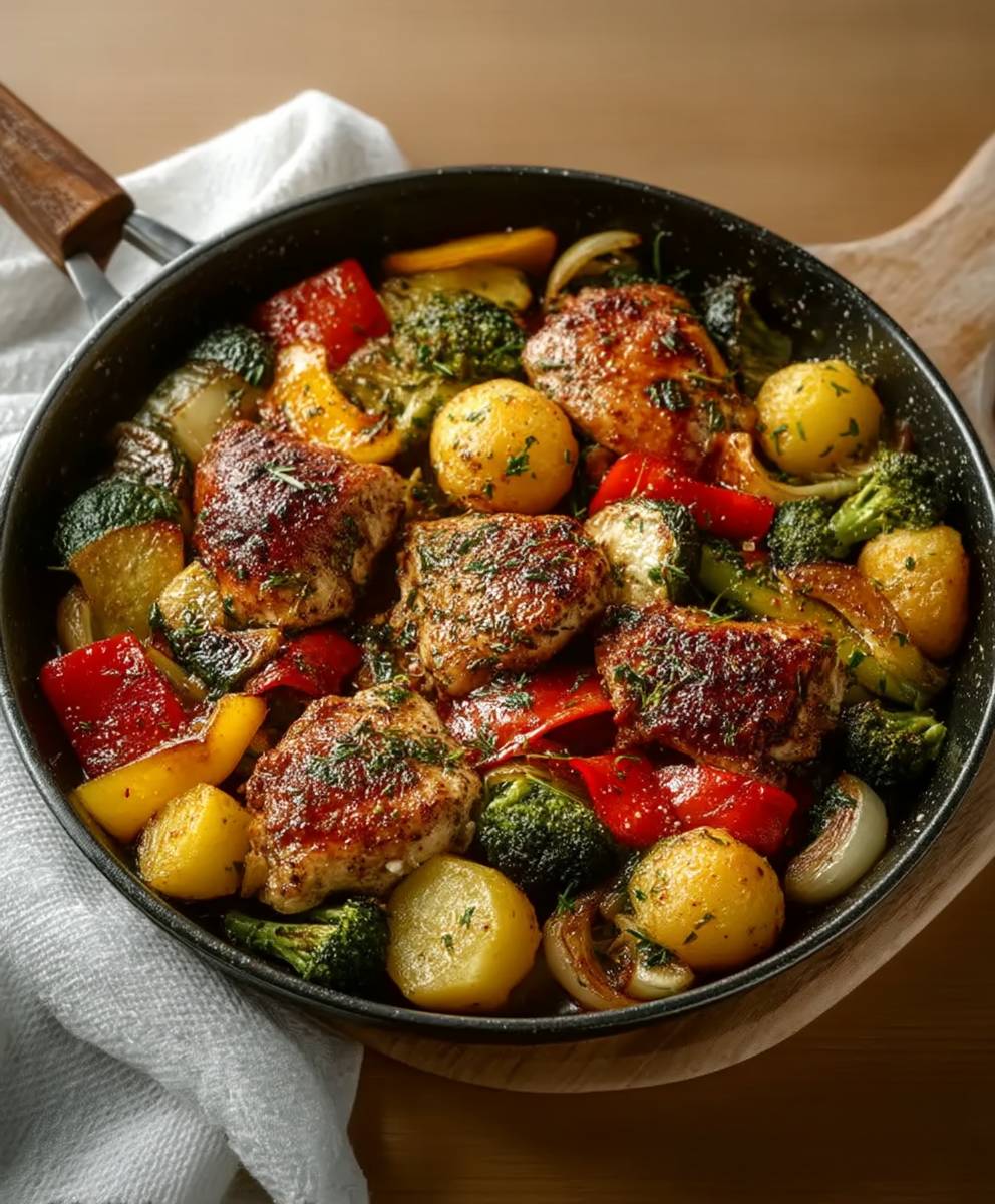 Chicken and Vegetables Skillet