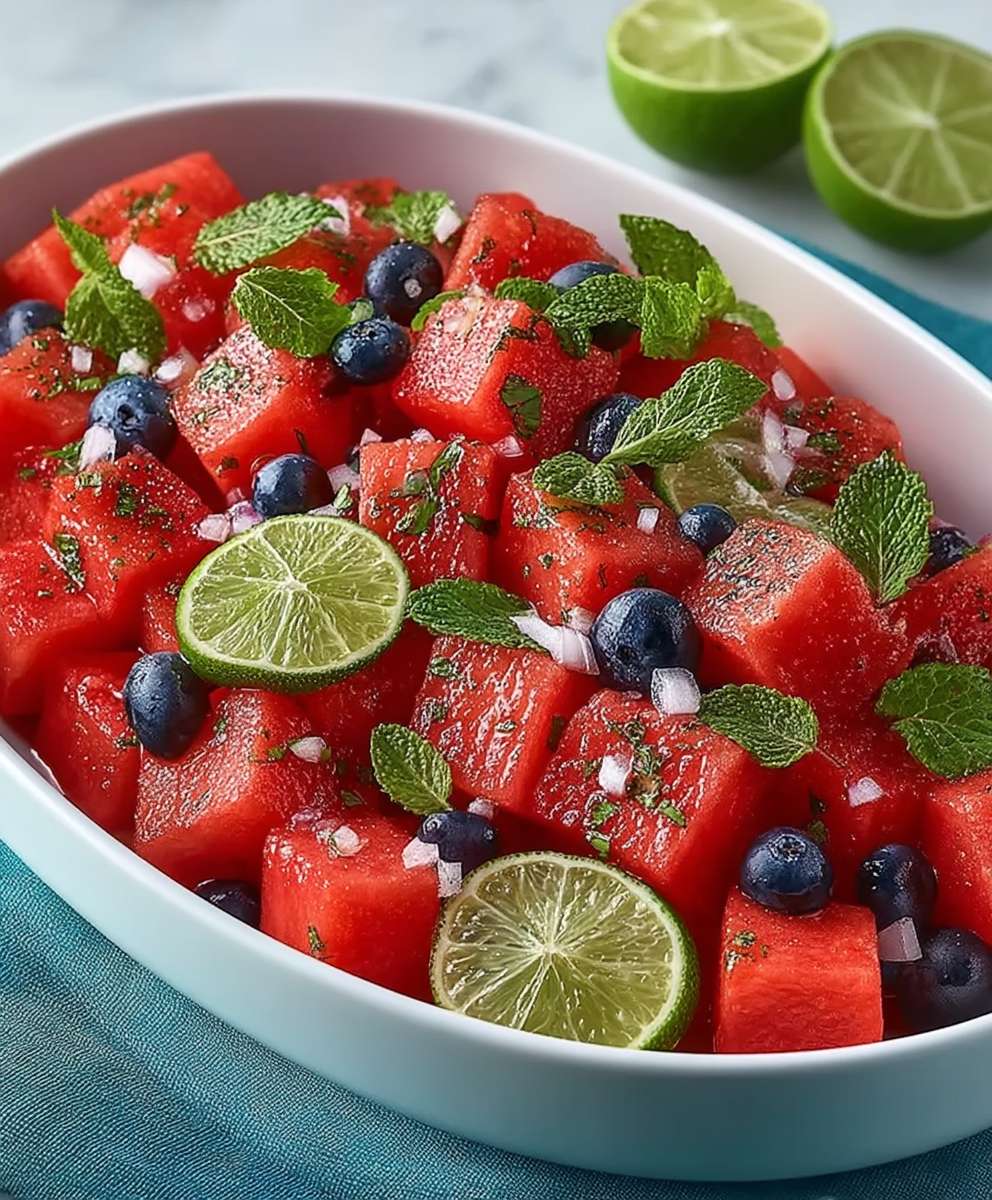 Mojito Watermelon Salad