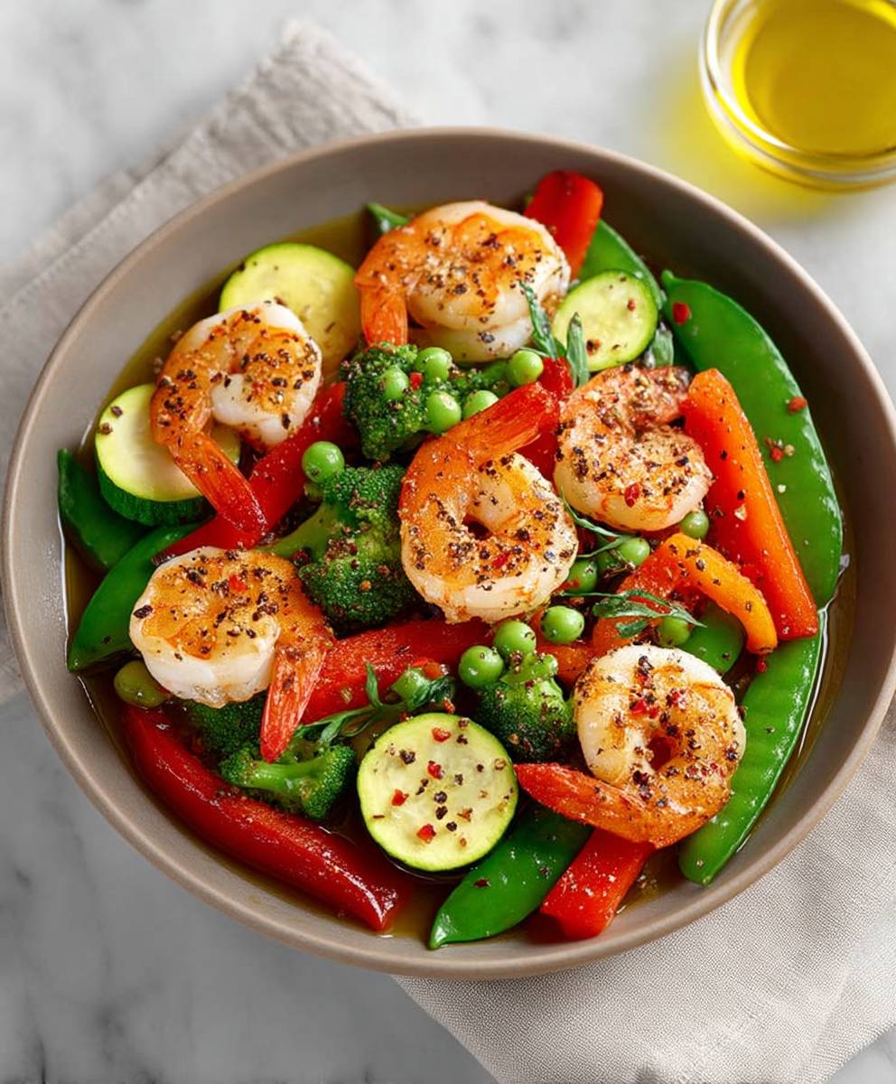 Shrimp vegetable one pot