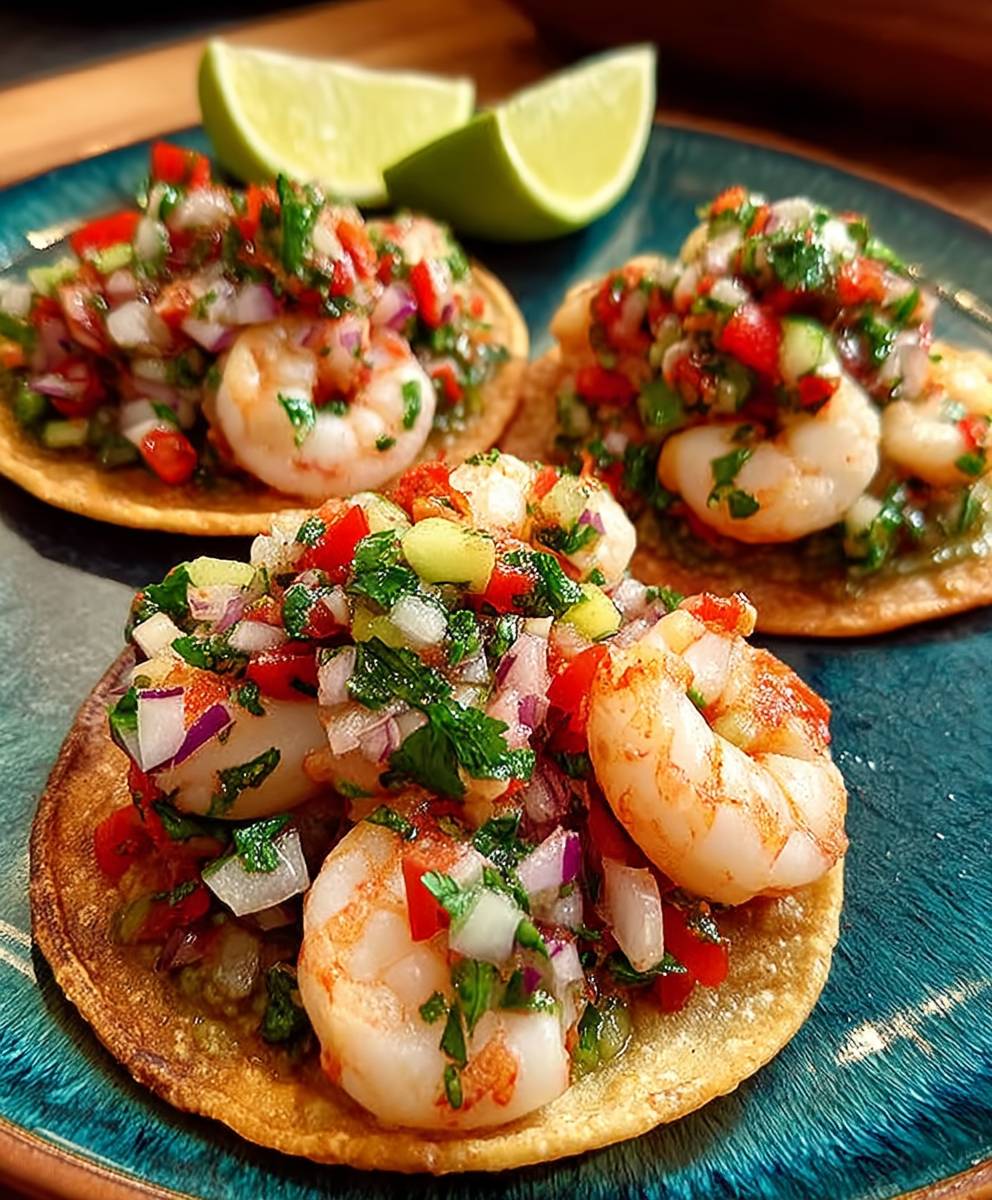 Shrimp Ceviche Tostadas
