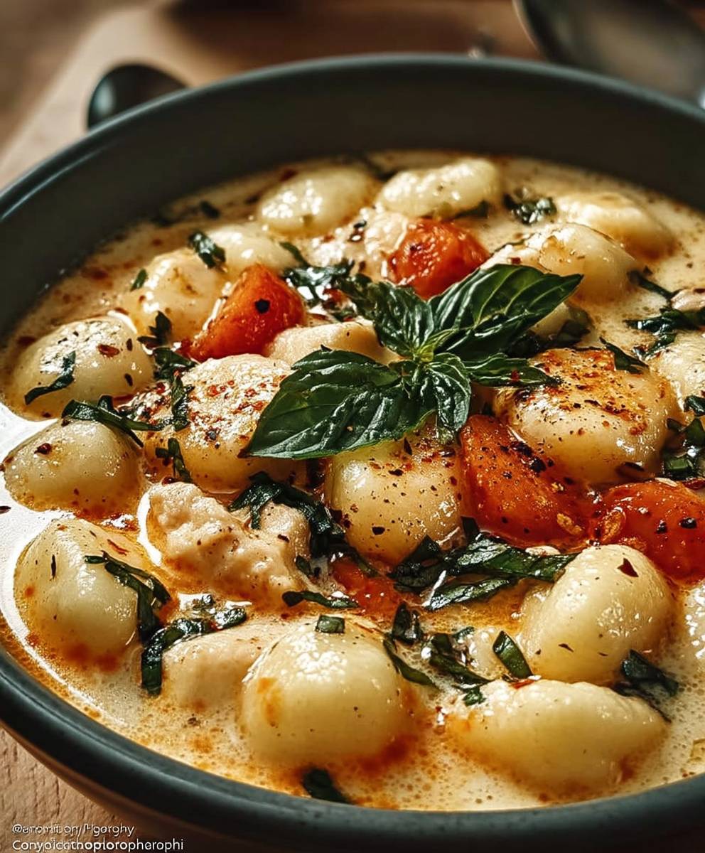 Creamy Chicken Gnocchi Soup