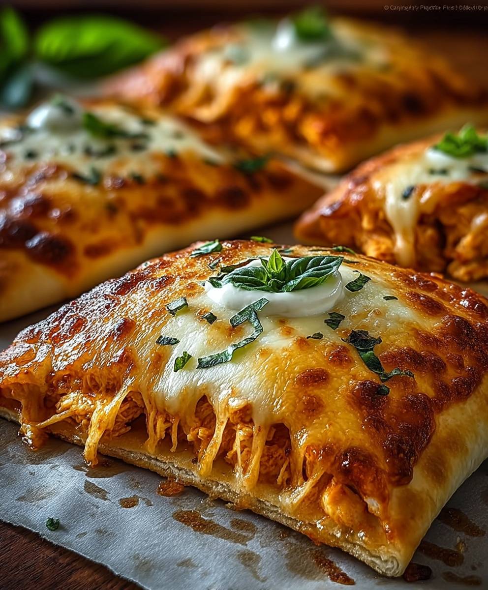 Buffalo Chicken Pizza Pockets