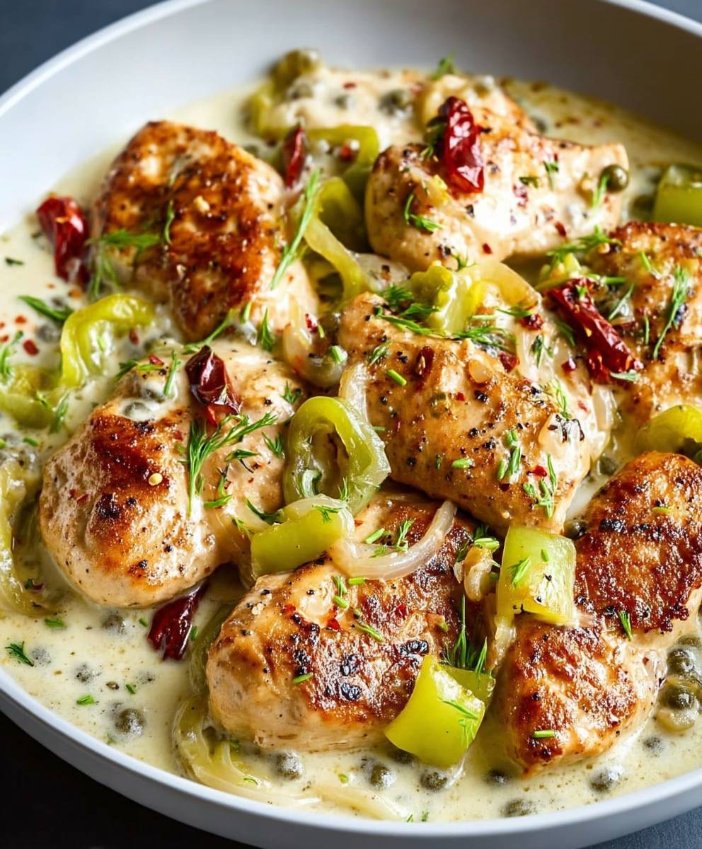 Pepperoncini Chicken Skillet
