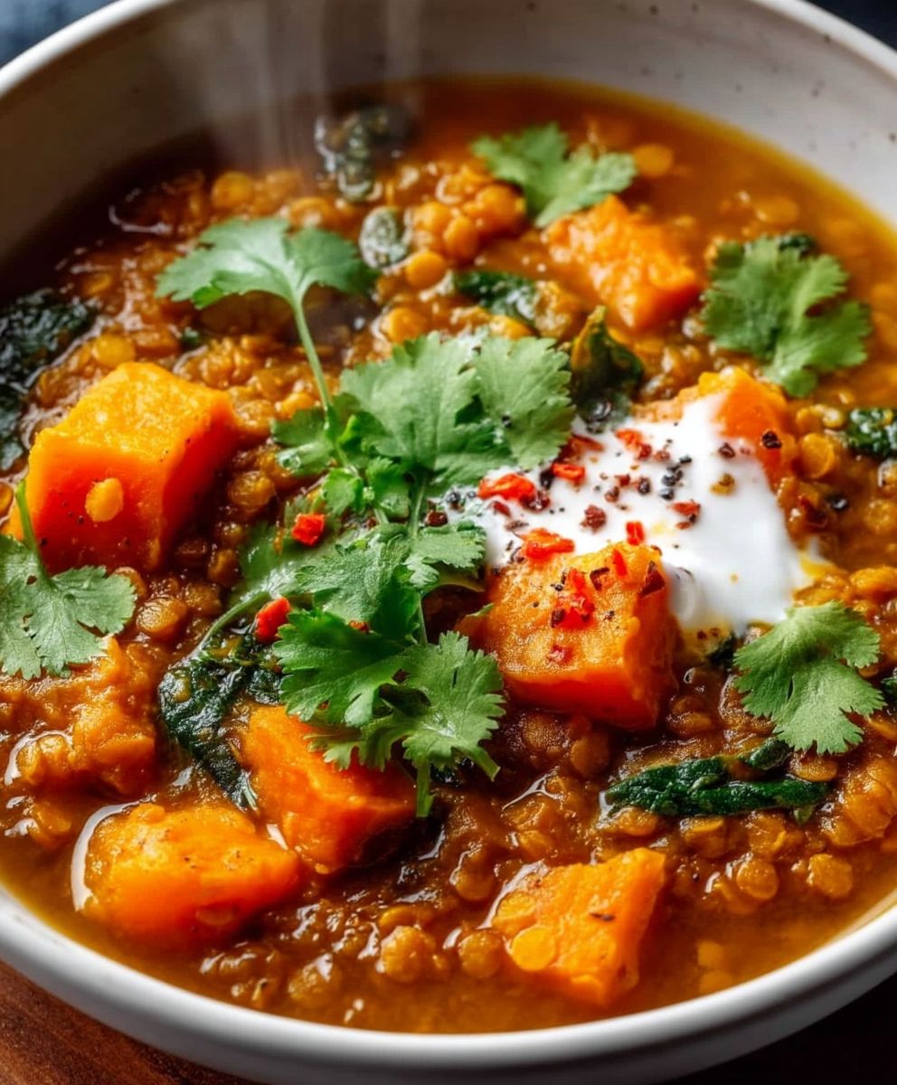 Lentil Sweet Potato Curry