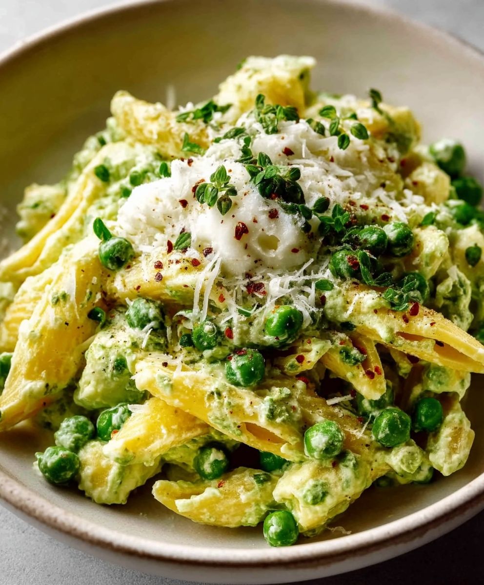Ricotta Pea Pasta