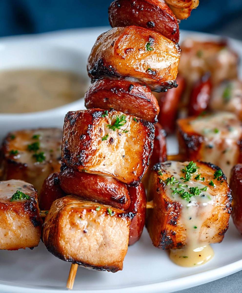 Honey Mustard Chicken Skewers