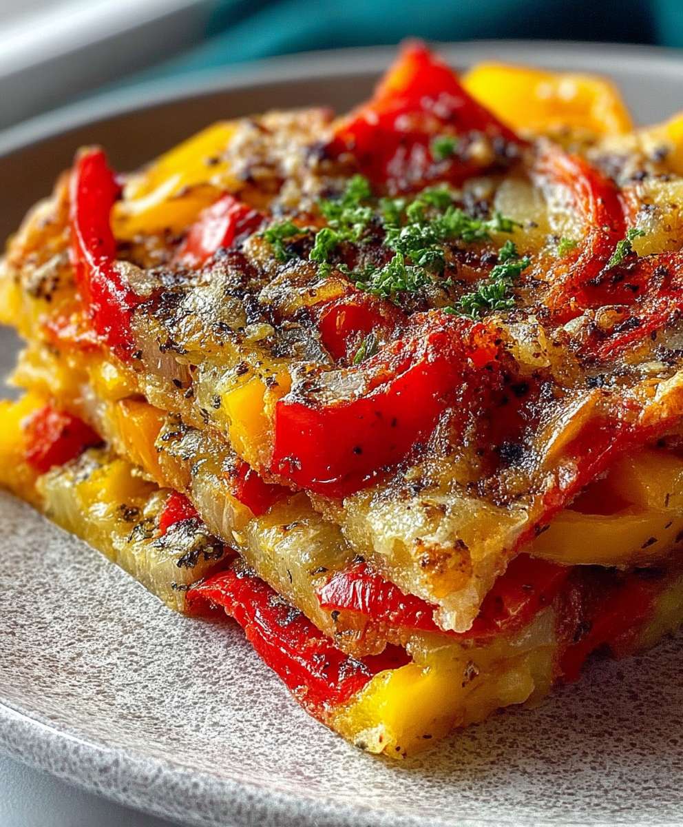 Bell Pepper Onion Scarpaccia