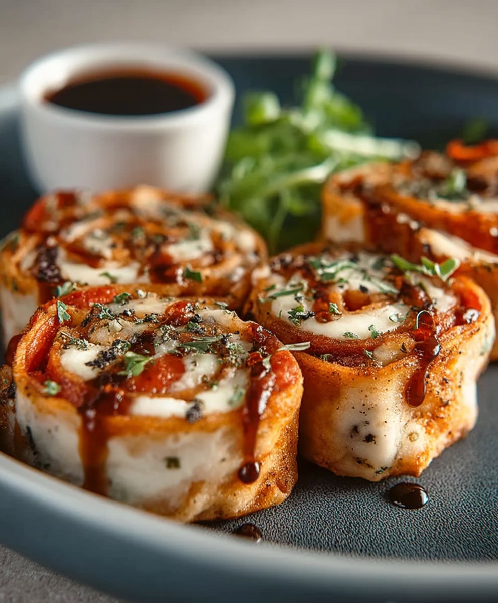 Keto Pizza Roll Ups