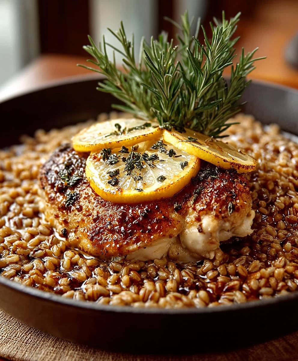 Lemon Rosemary Chicken Farro
