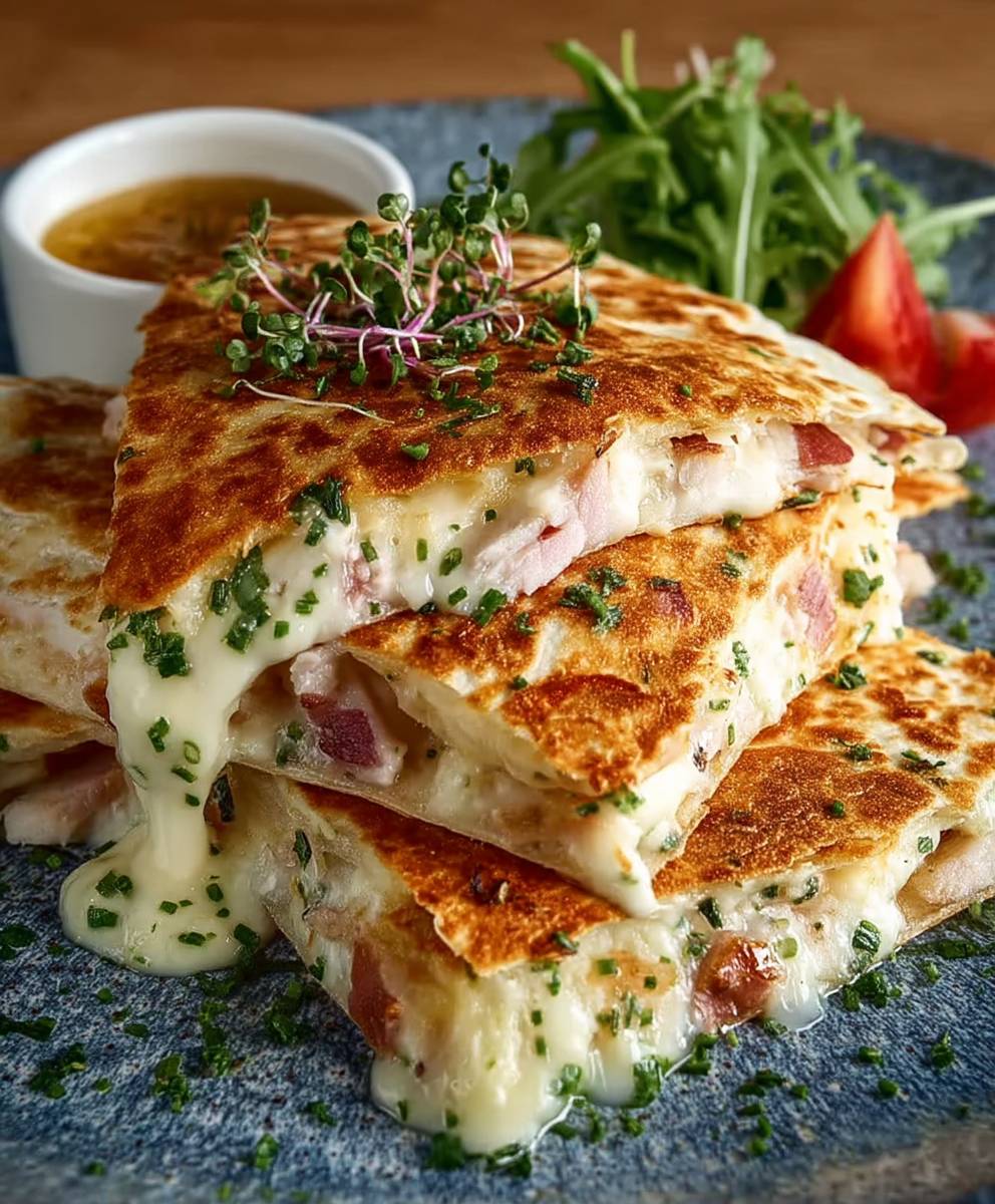 Chicken Cordon Bleu Quesadilla