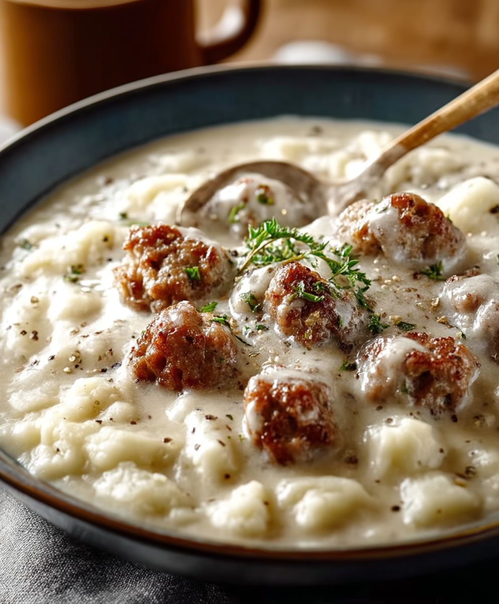Sausage gravy for biscuits