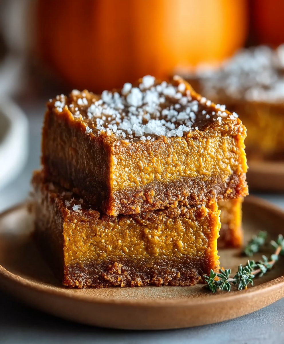 Vegan Pumpkin Bars Thanksgiving