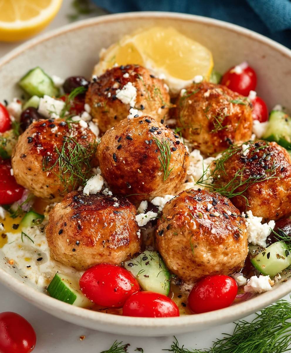 Greek Chicken Meatballs