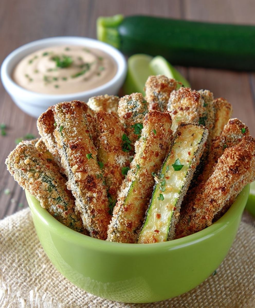 Garlic Chipotle Aioli Zucchini