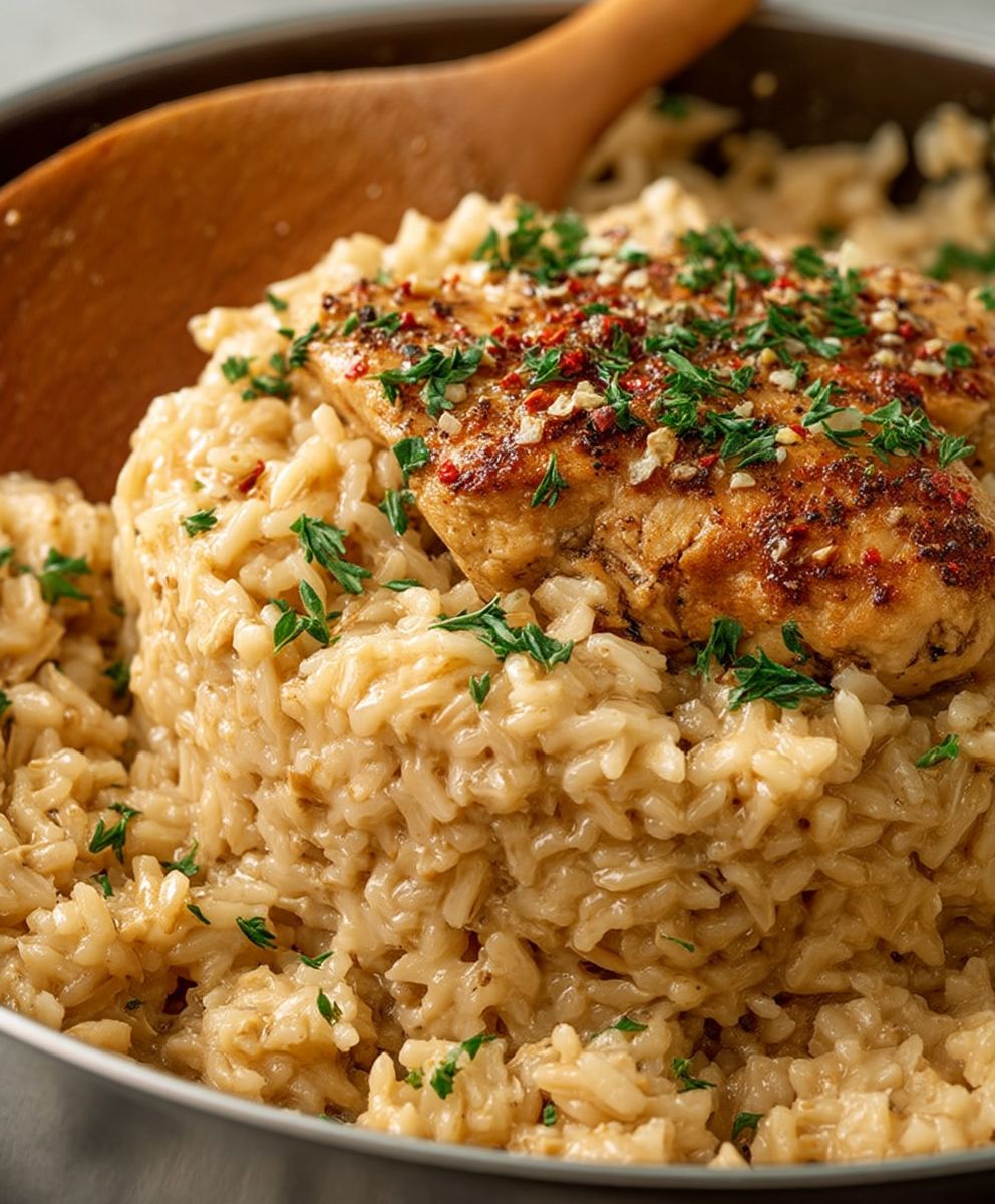 One Pan Chicken Rice