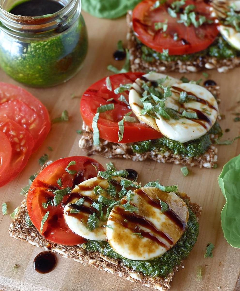 Pesto Caprese Bites