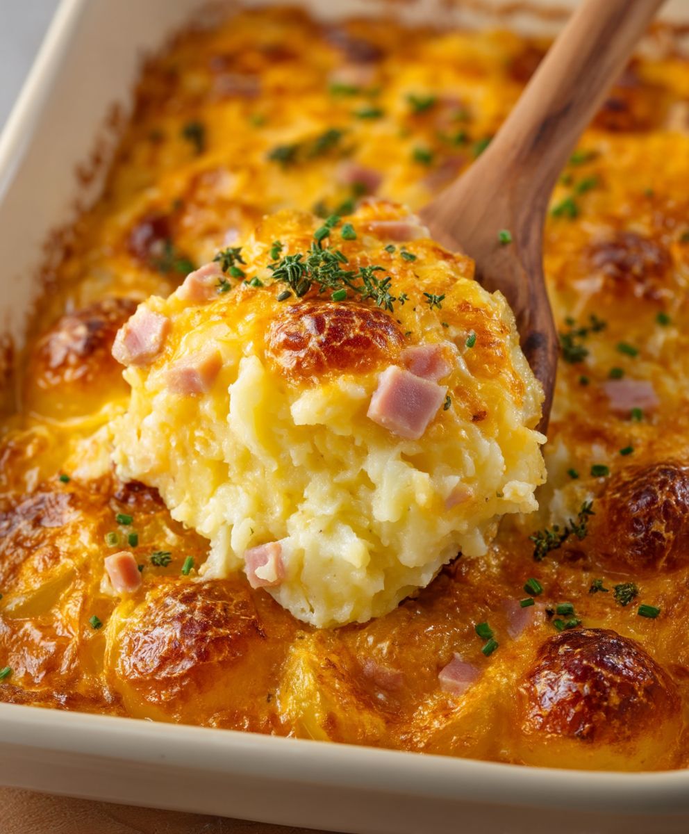 Cheesy Ham Potato Casserole