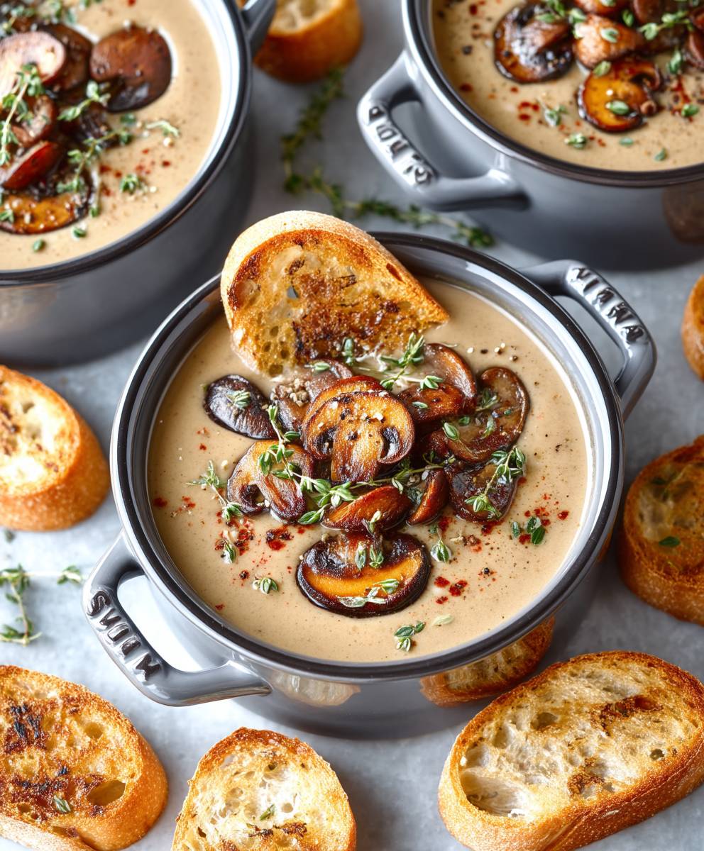 Creamy Roasted Mushroom Soup