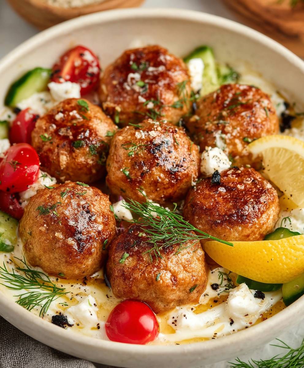 Greek Chicken Meatballs