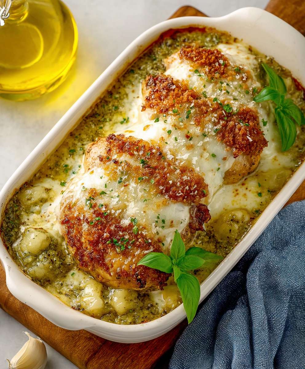 Cheesy Pesto Chicken