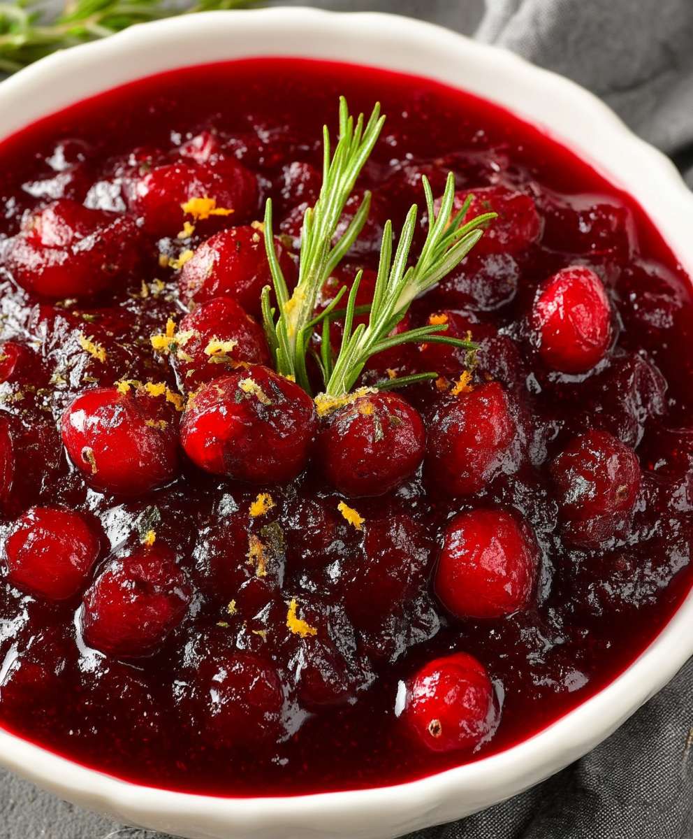 Cranberry Sauce Rosemary Orange