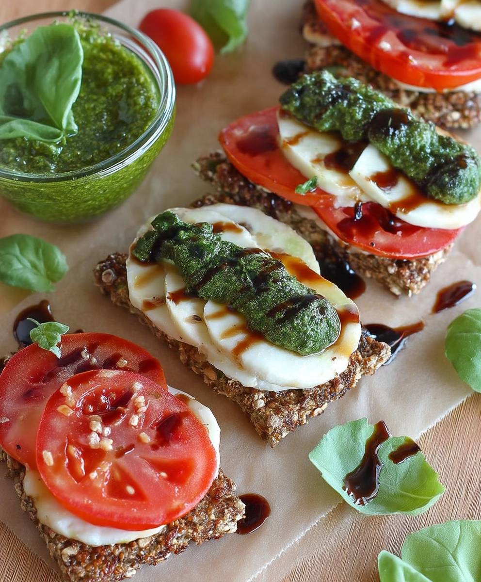 Pesto Caprese Bites