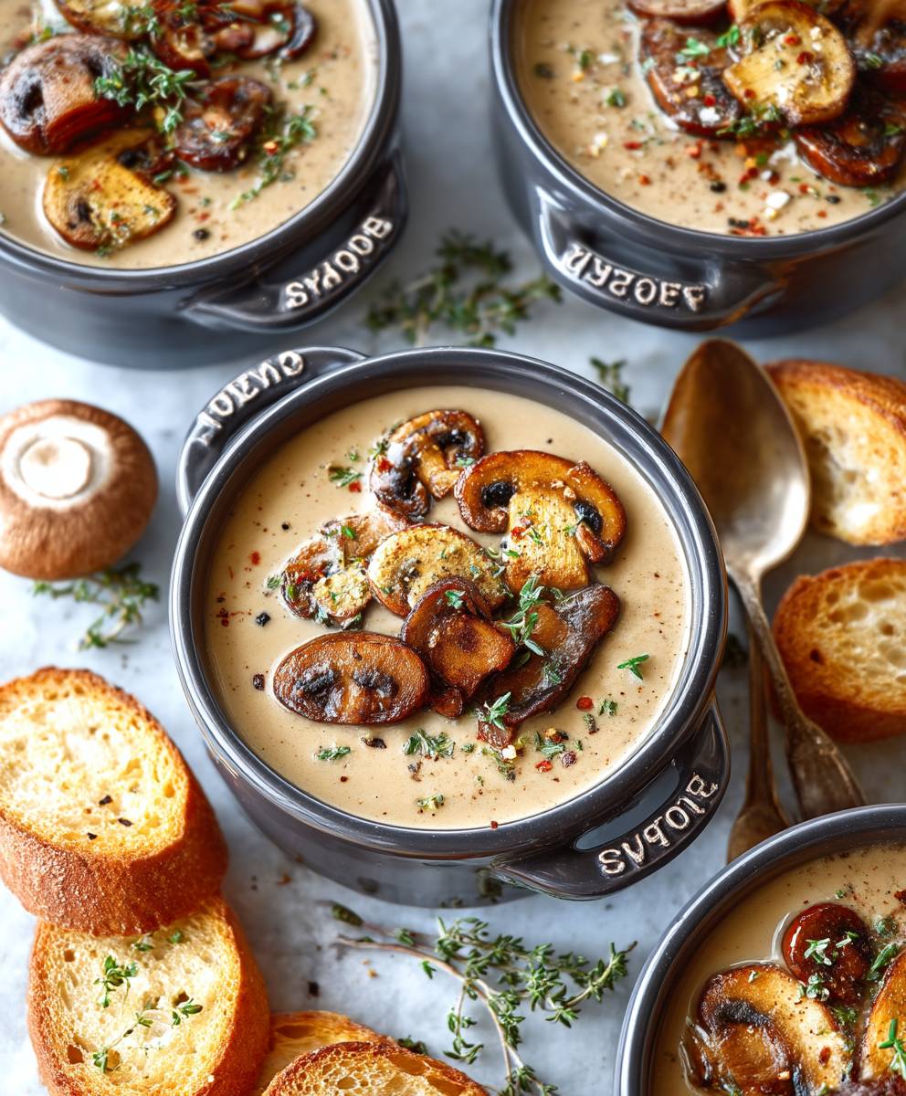 Creamy Roasted Mushroom Soup