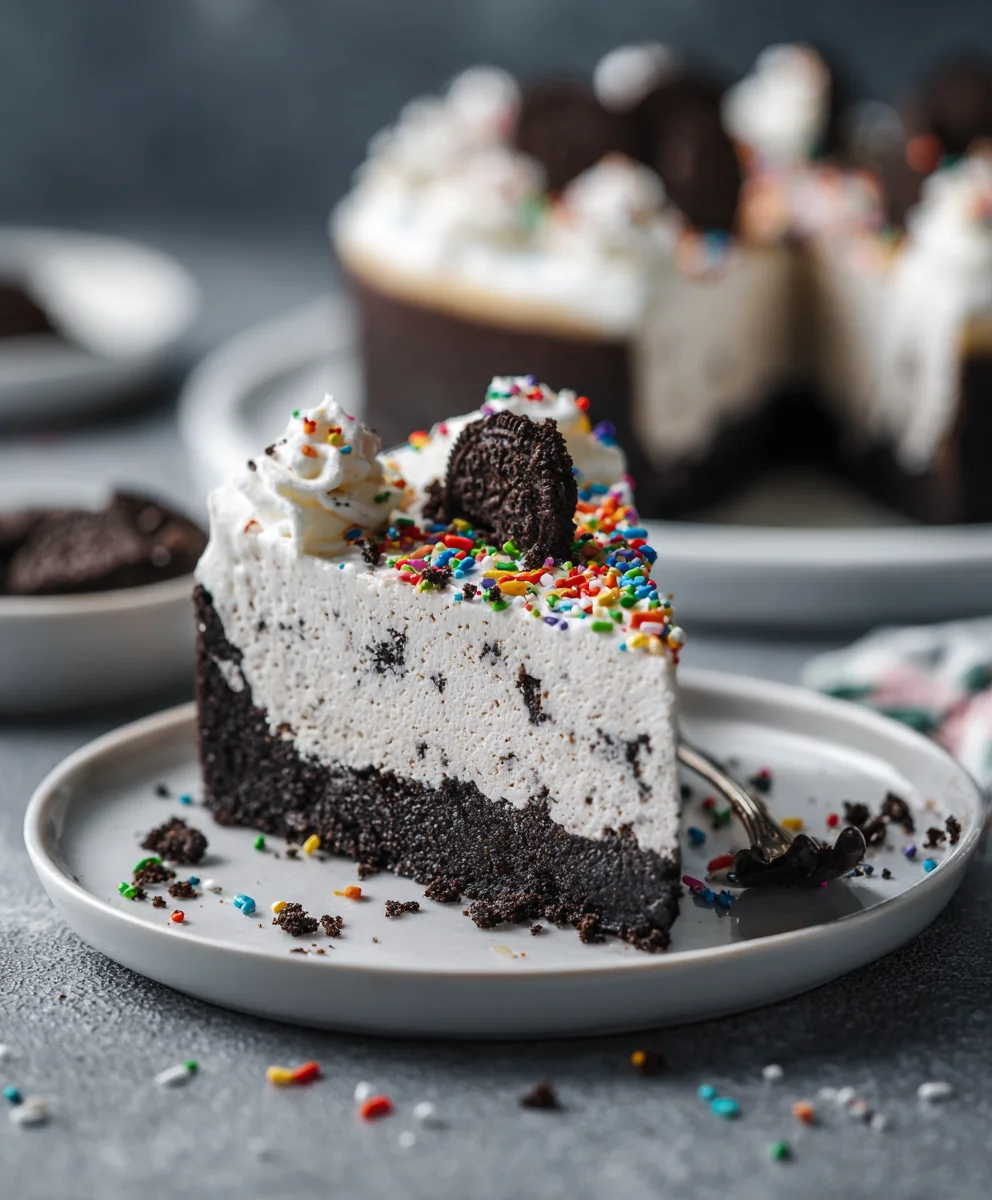 Delicious No Bake Oreo Cheesecake: Quick & Easy Sprinkles!