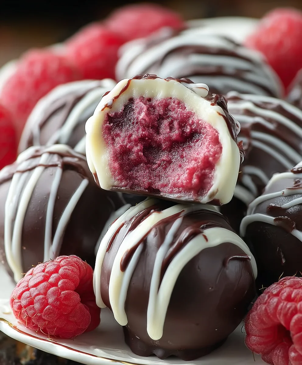 Raspberry Cheesecake Truffles